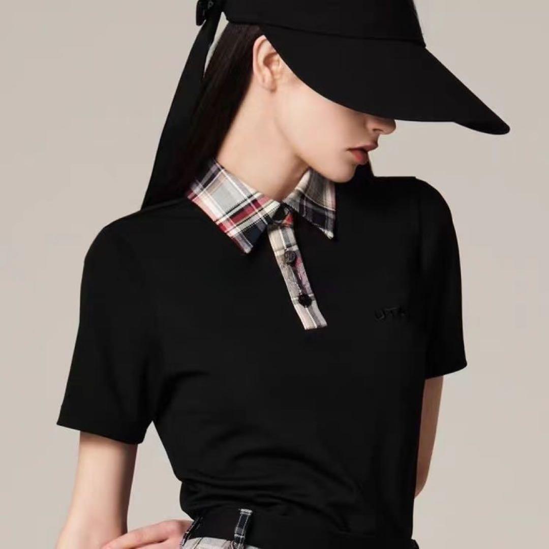 UTAAレディースゴルフシャツスカートセットストレッチサイズM