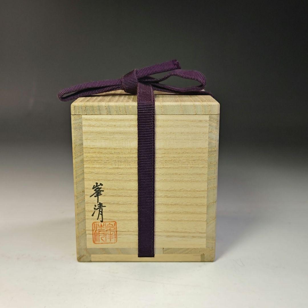 イ778 棗『鶴金蒔絵　棗　共箱』『塗師　峯清作』茶入　茶器　茶道具