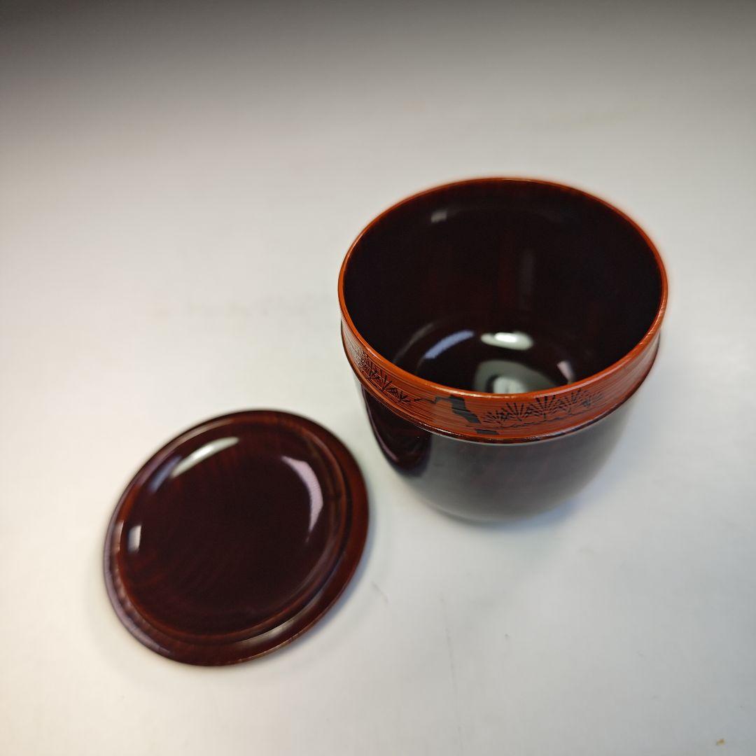 イ778 棗『鶴金蒔絵　棗　共箱』『塗師　峯清作』茶入　茶器　茶道具