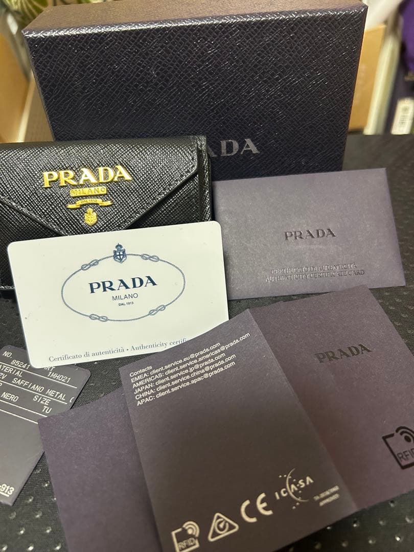 たむらさん専用　PRADA 三つ折り財布　ブラック