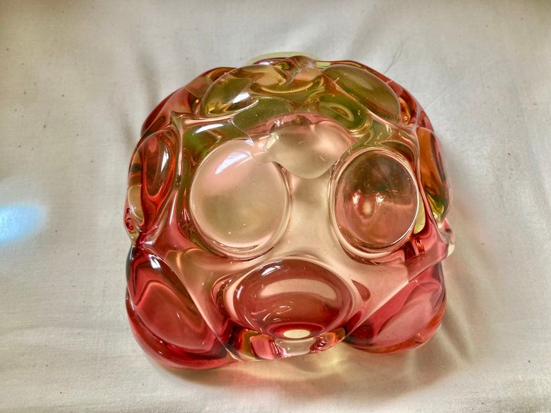 ビンテージガラス器(ムラ-ノコンビネ-ション色)