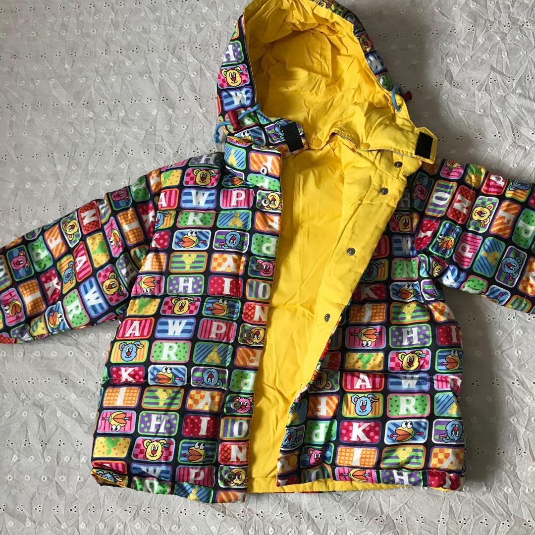 ♡ミニケー♡ ダウンコート リバーシブル 総柄 ジャンパー 防寒 クマ ポップ