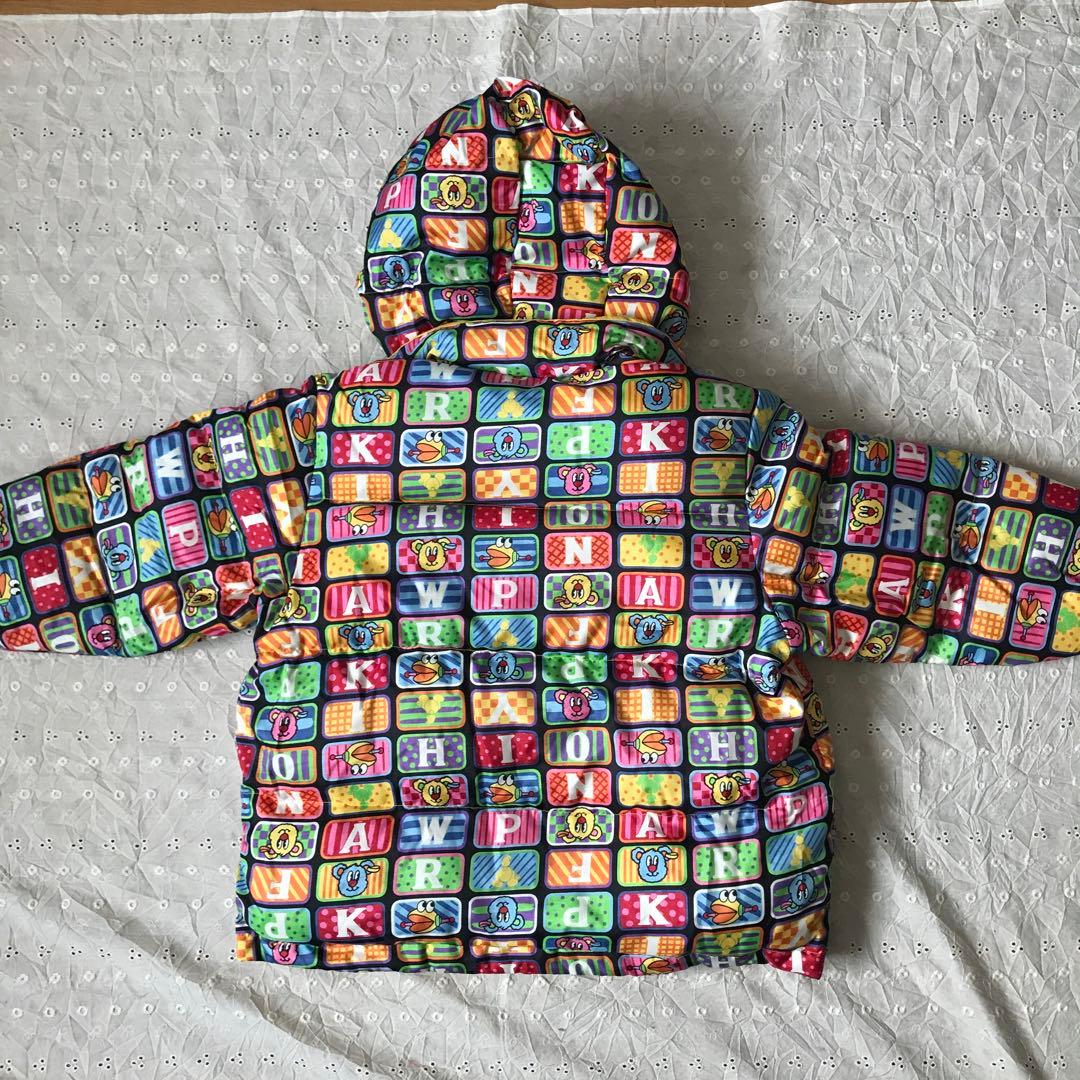 ♡ミニケー♡ ダウンコート リバーシブル 総柄 ジャンパー 防寒 クマ ポップ