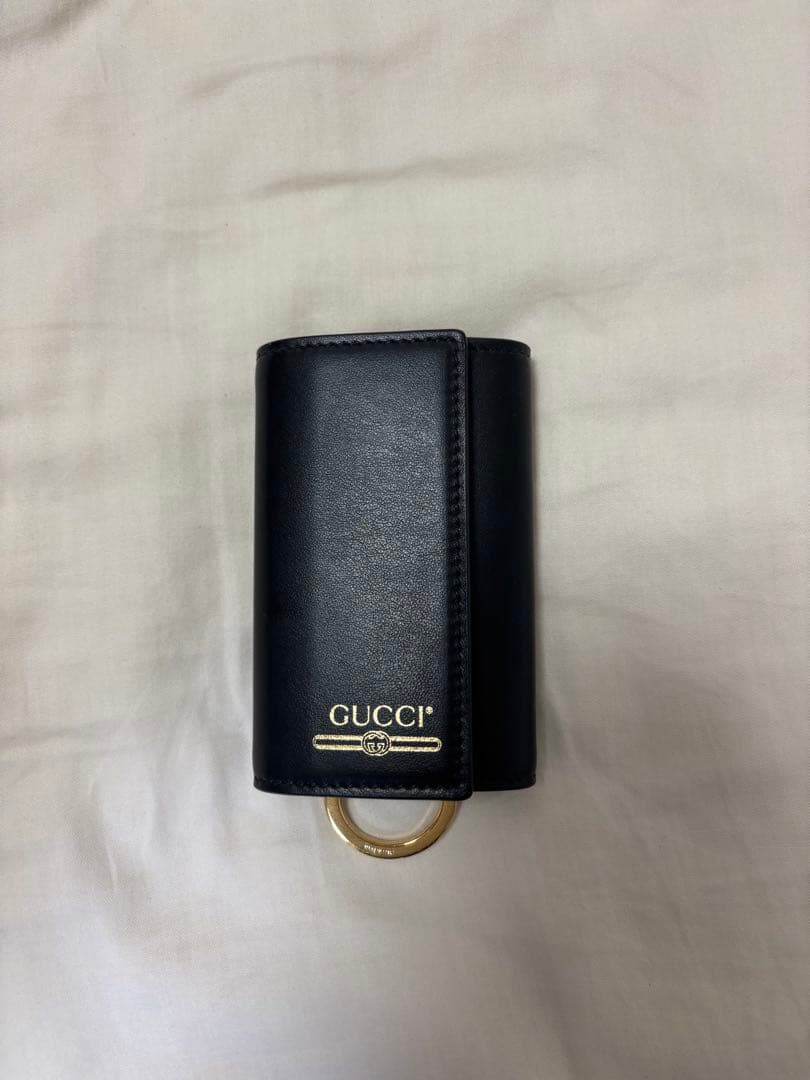 m*z様 【超メルカリ市限定価格】【未使用品】GUCCI ブラック レザー キー