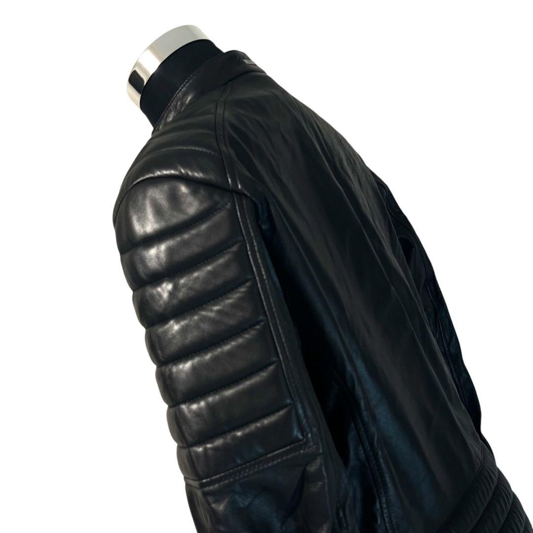 【新品】【52】HUGO BOSS 中綿 レザージャケット メンズ 現行品