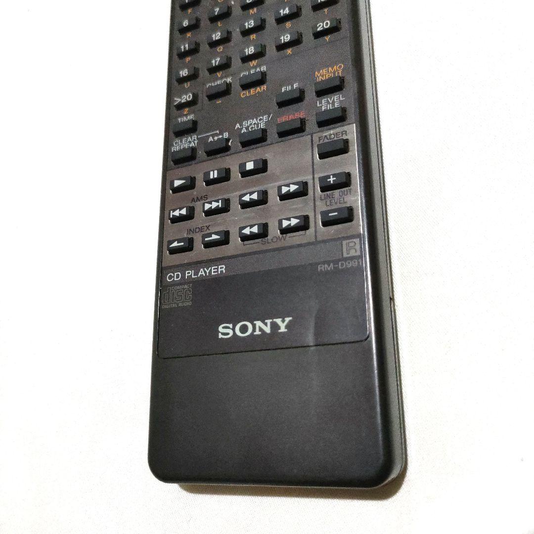 動作品 SONY RM-D991 CDプレイヤー オーディオリモコン