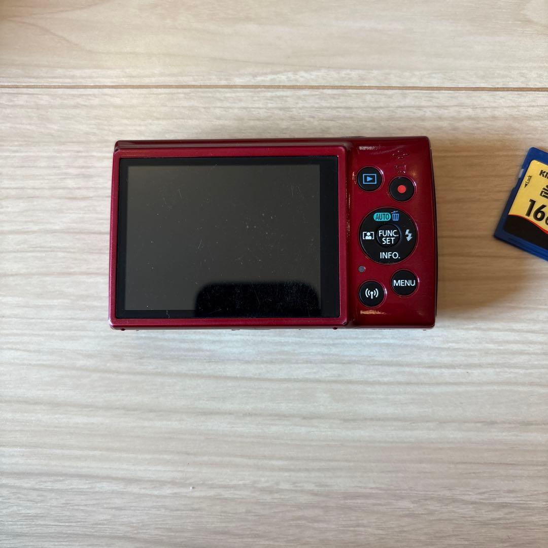 Canon IXY 190コンパクトデジタルカメラ 赤