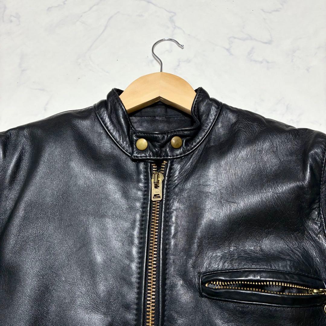 [USA製/ヴィンテージ]VANSON シングルライダース 36 TALON 黒