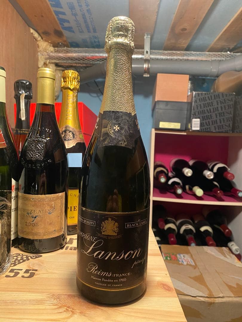 旧ラベル N.V Lanson プレミアム・ブラックラベル シャンパン