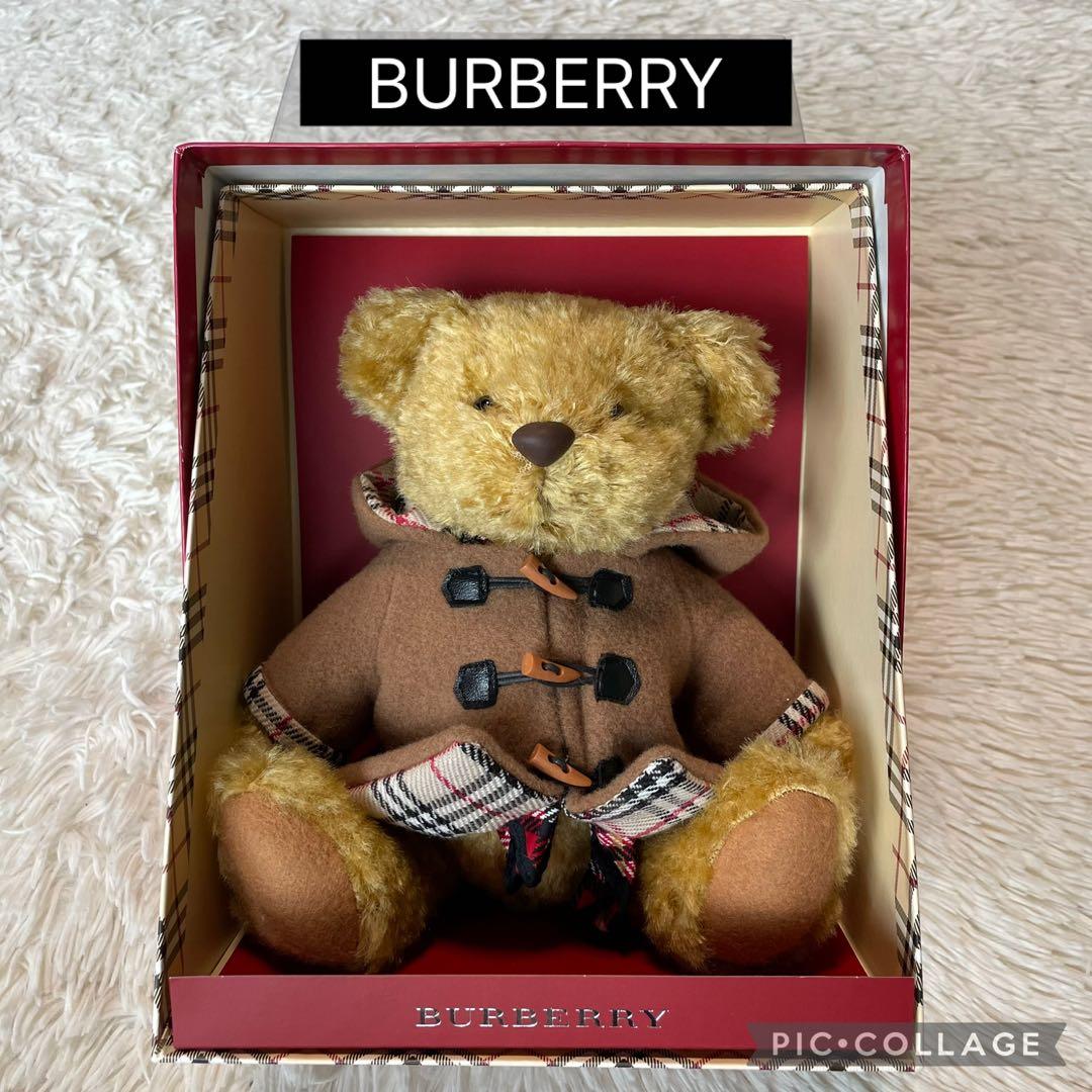 BURBERRY バーバリー　テディベアダッフルコート スカーフ　箱あり