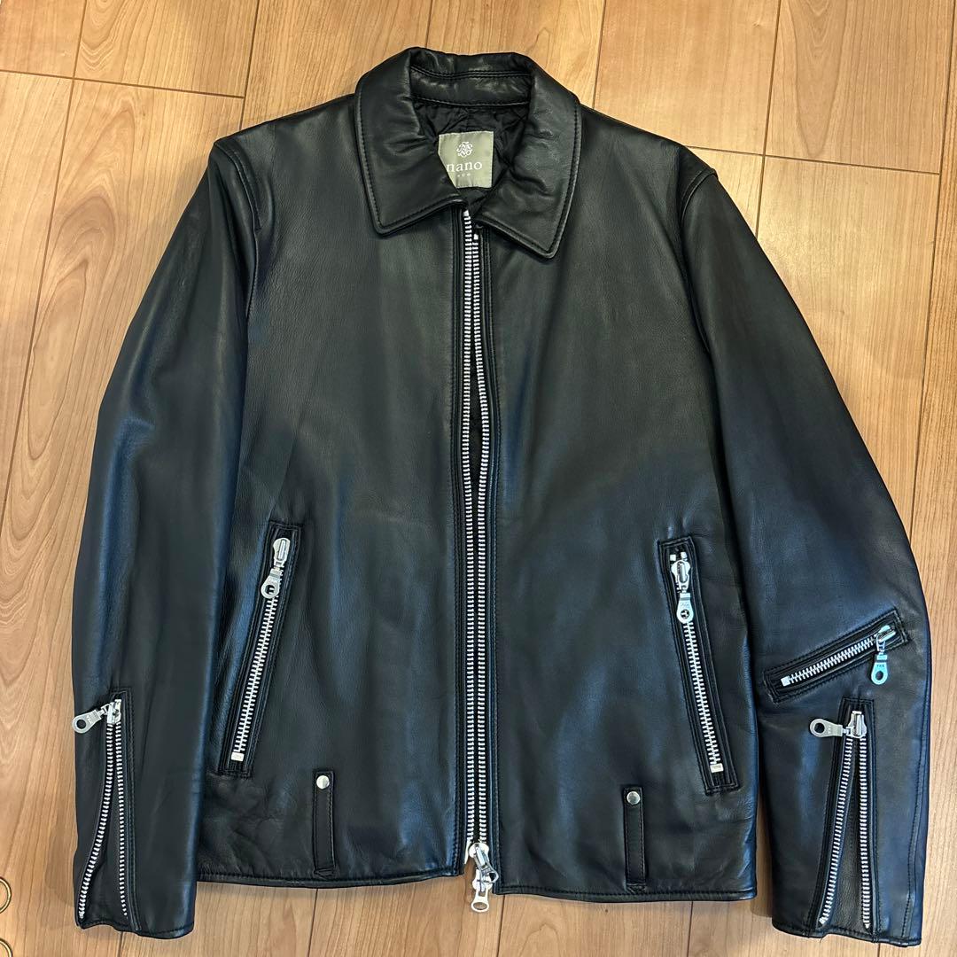 (美品)ナノユニバース　ライダースジャケット