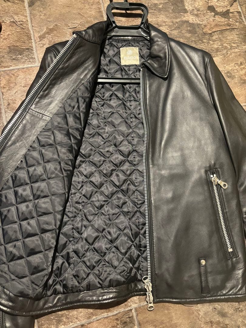 (美品)ナノユニバース　ライダースジャケット