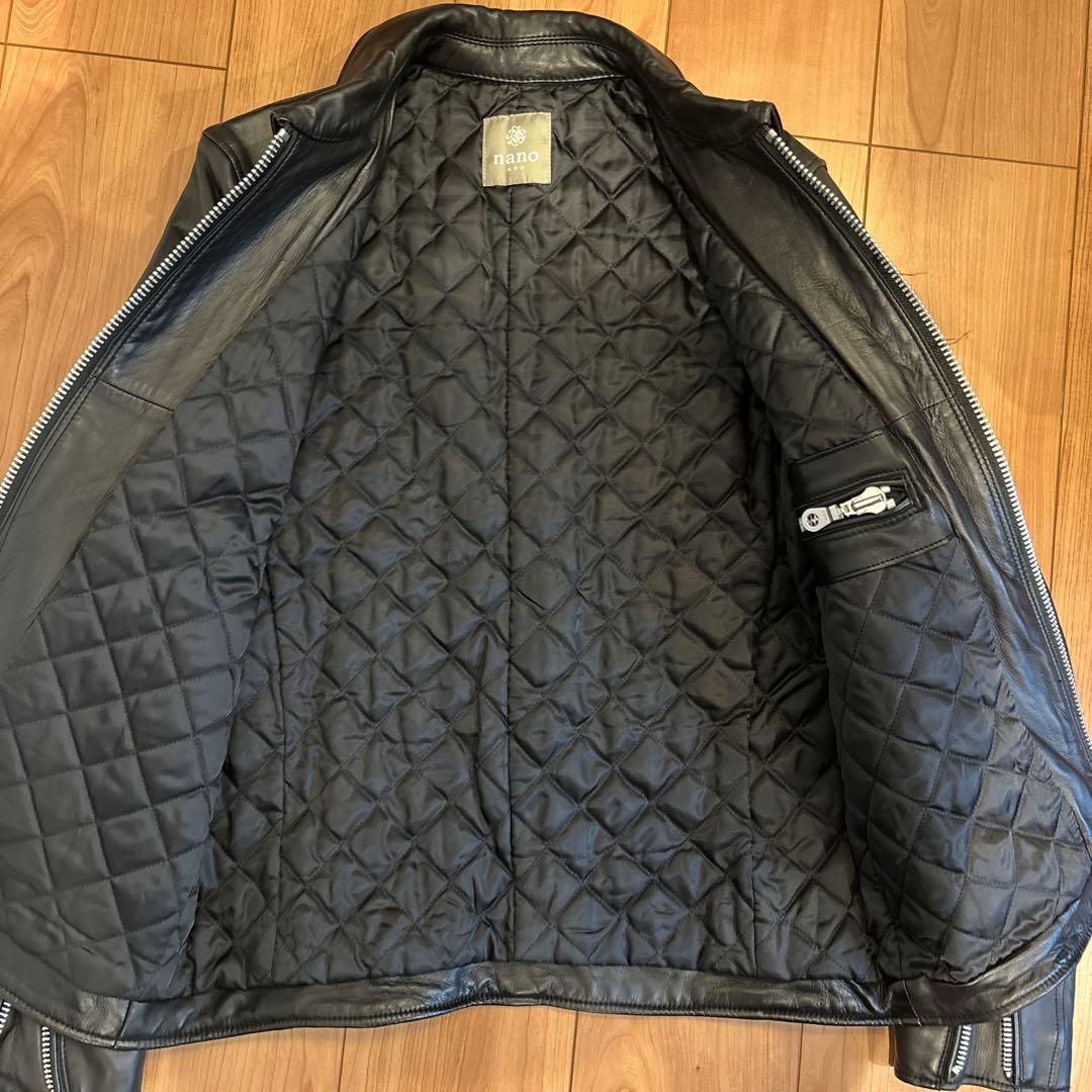 (美品)ナノユニバース　ライダースジャケット