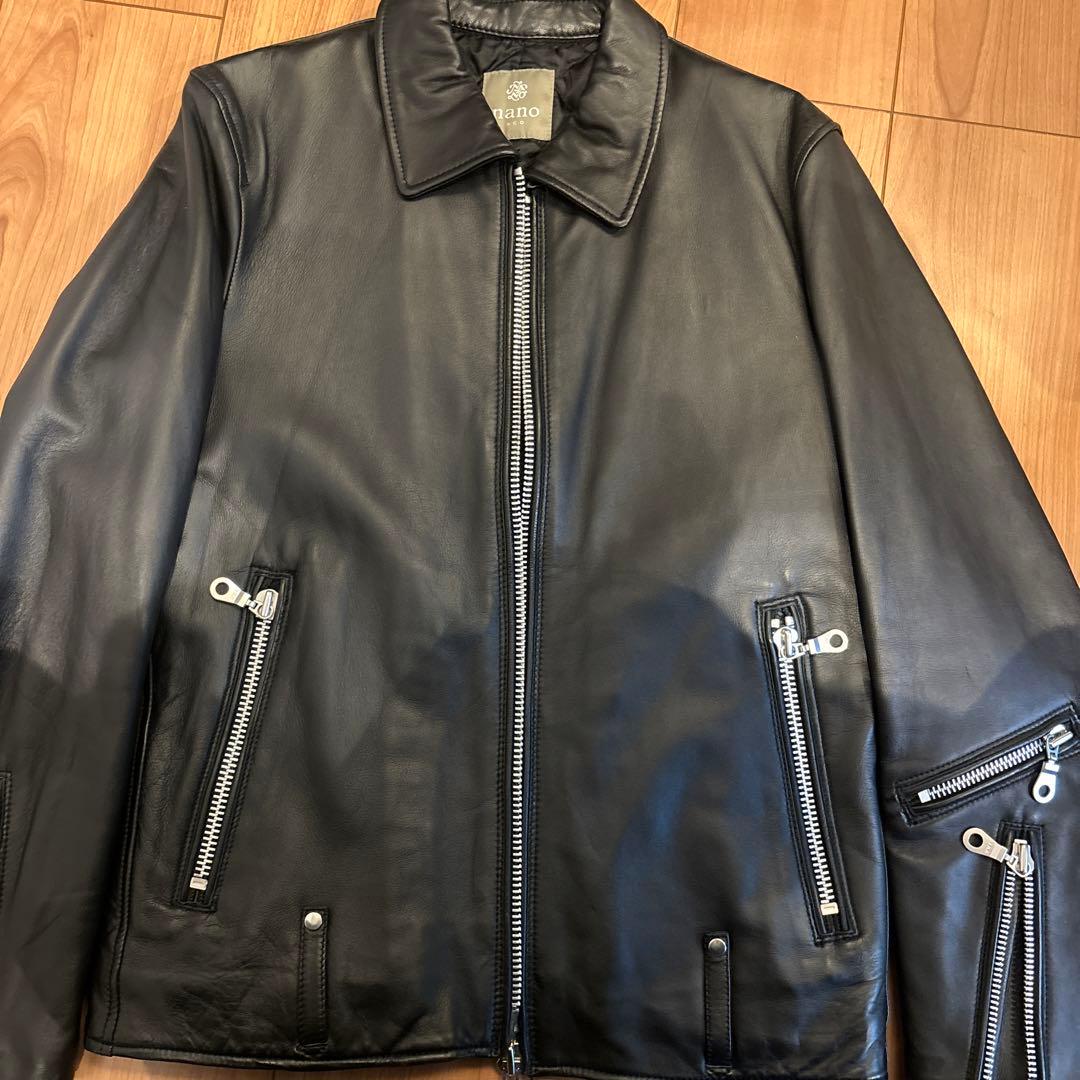 (美品)ナノユニバース　ライダースジャケット