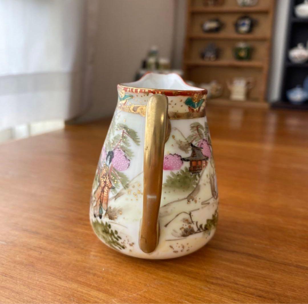 希少　オールドノリタケ　ティーセット　3点セット　英国里帰り品　人気の着物絵