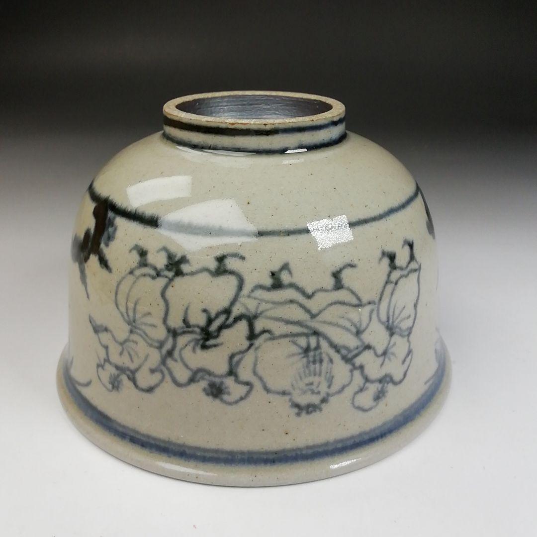 Ｔ９７９　茶碗　『安南写　七賢人絵』『膳所焼』『淡海ぜぜ陽炎園 造』共箱　茶道具