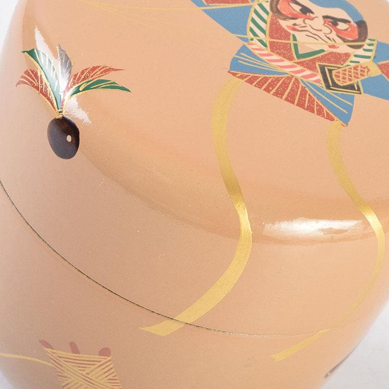 茶道具　田中宗凌作　白一閑塗　玩具蒔絵　大棗　共箱　M　R9293