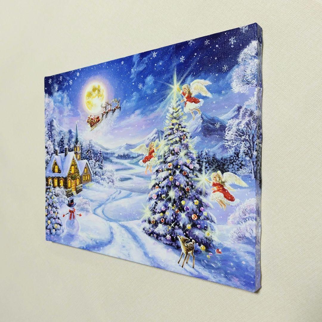 マ*Y様 【聖なる夜の贈り物】アクリル画 F6 風景画 絵画