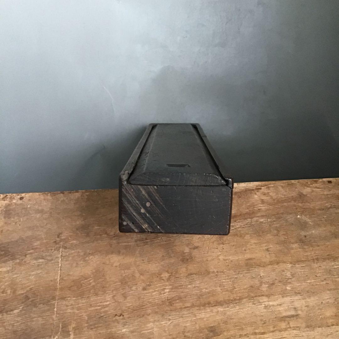 希少　骨董品　木製筆箱　アンティーク　文箱