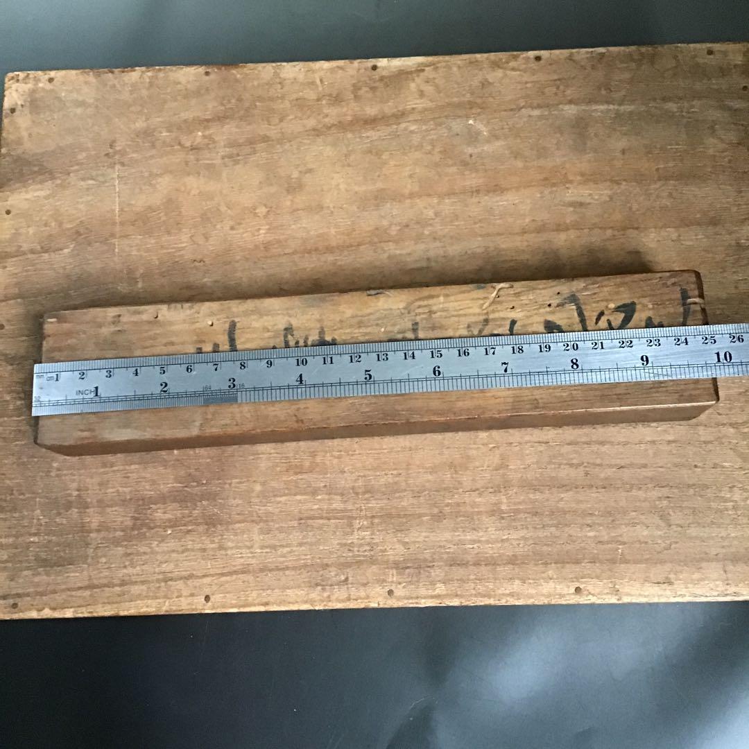 希少　骨董品　木製筆箱　アンティーク　文箱