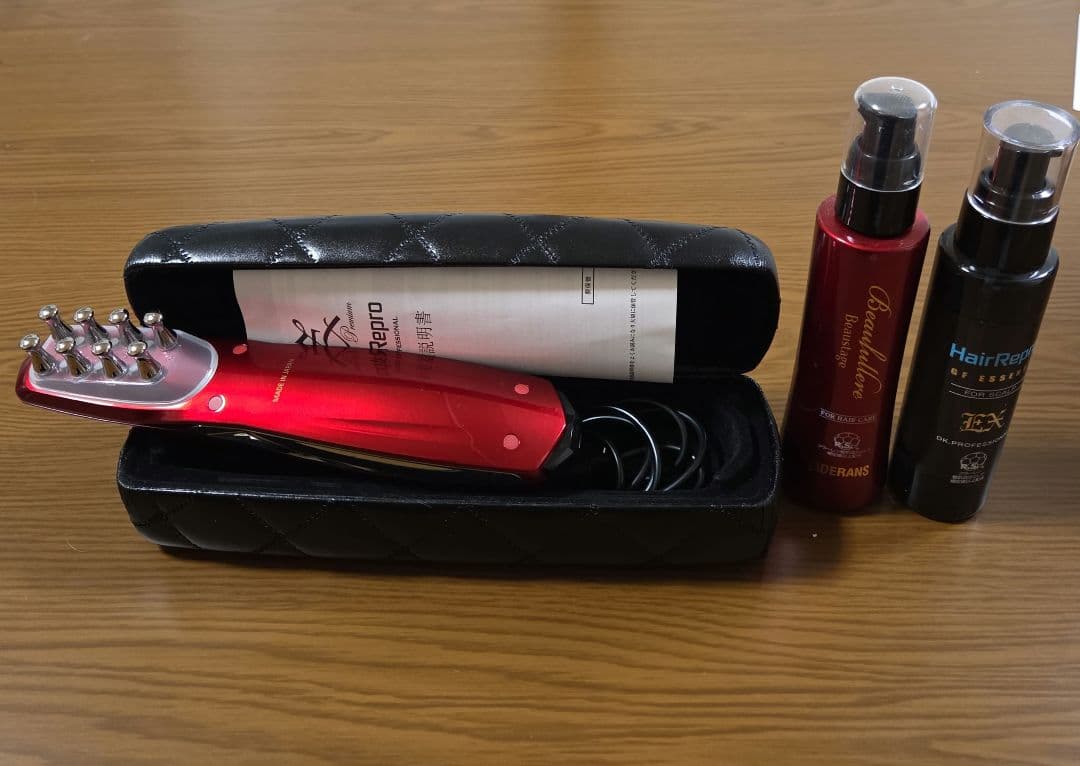 HairRepro 美顔器 赤色 + ヘアケアスプレーセット