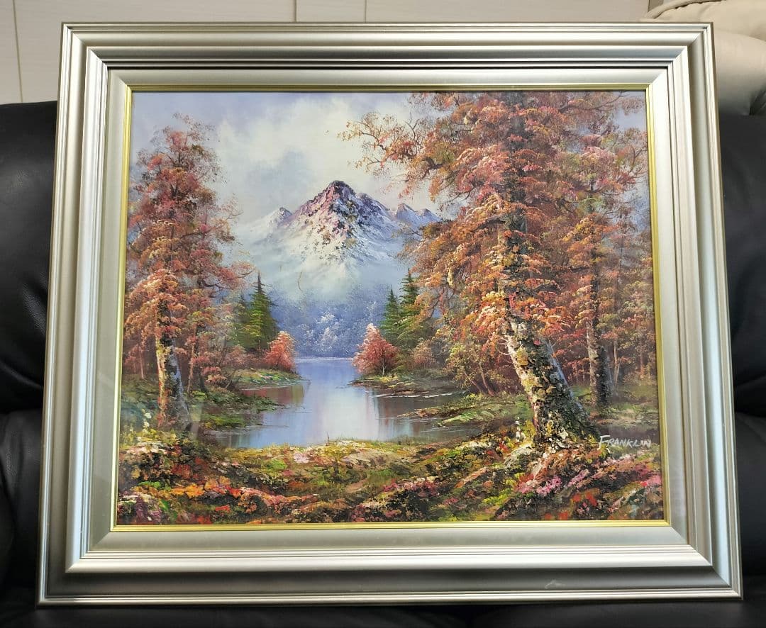 油彩画 F12サイズ 額縁 FRANKLIN
