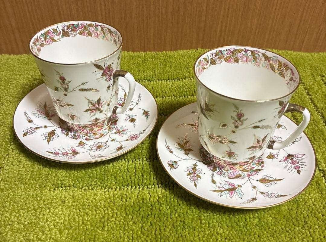 超希少❗ヴィンテージ　ロモノーソフ　ロシア　カップ&ソーサー　2組セット