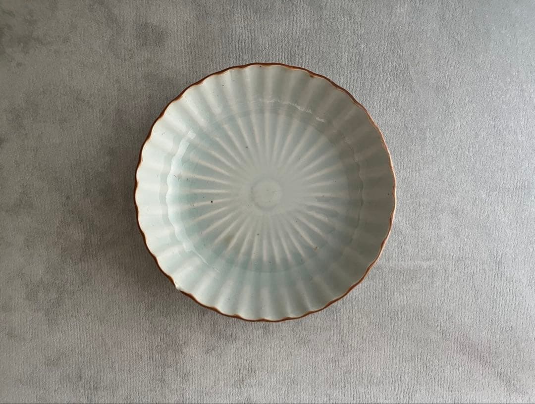 古伊万里 白磁 輪花 膾皿 なます皿 4客 江戸時代