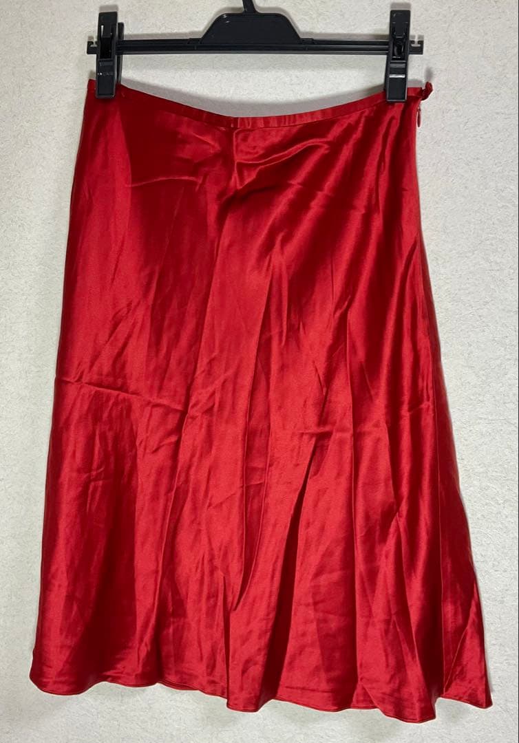 Itami　ラルフローレン　シルク　フレアスカート　赤　白　セット