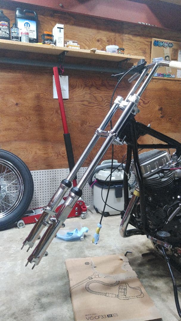 ハーレー35㎜フロントフォーク用ロングインナーチューブ