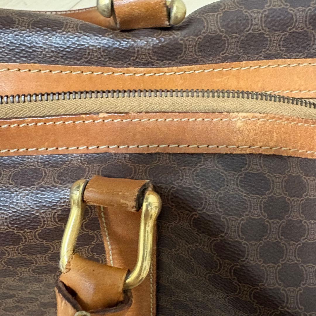 CELINE セリーヌ　マカダム　ボストンバッグ　ショルダー付き　旅行バッグ