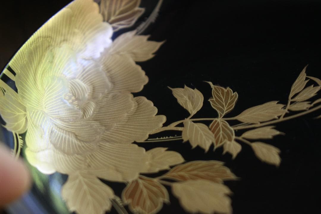 時代逸品！時代黒漆に極上草花蒔絵の映えるお椀7点（検輪島塗蒔絵椀雑煮椀煮物椀