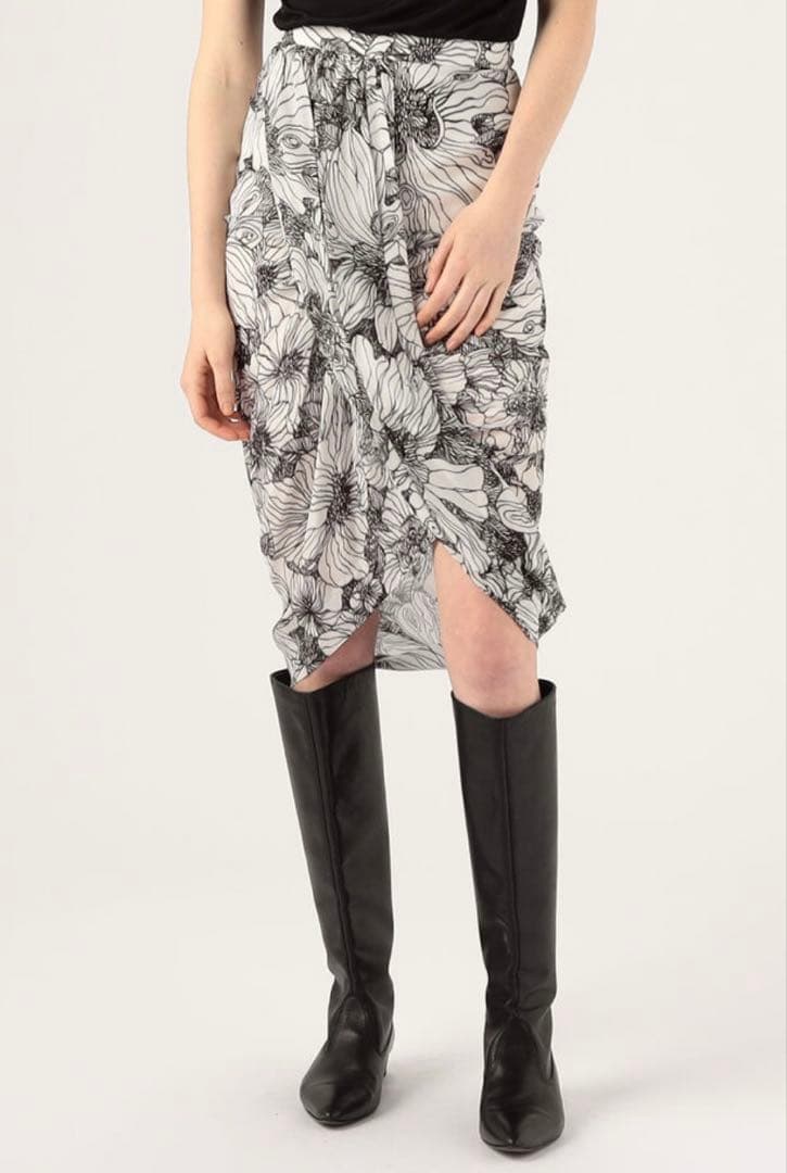 ドリスヴァンノッテン　スカート　ペチコート付き