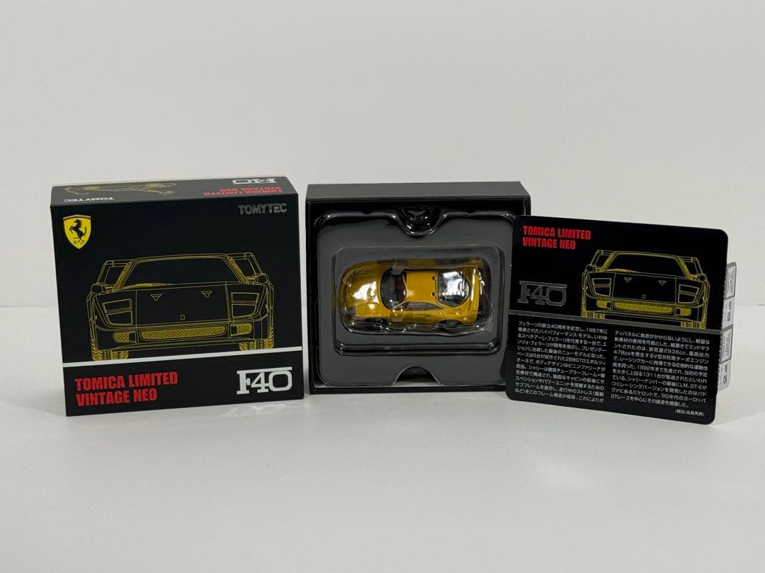 1/64 LV-NEO トミカリミテッドヴィンテージ フェラーリ F40 黄