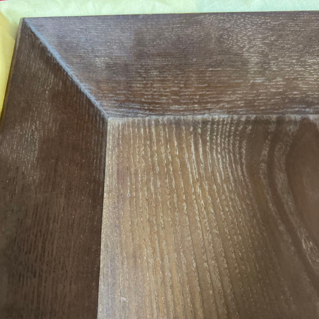 志野流松隠主 桑四方盆 香道具