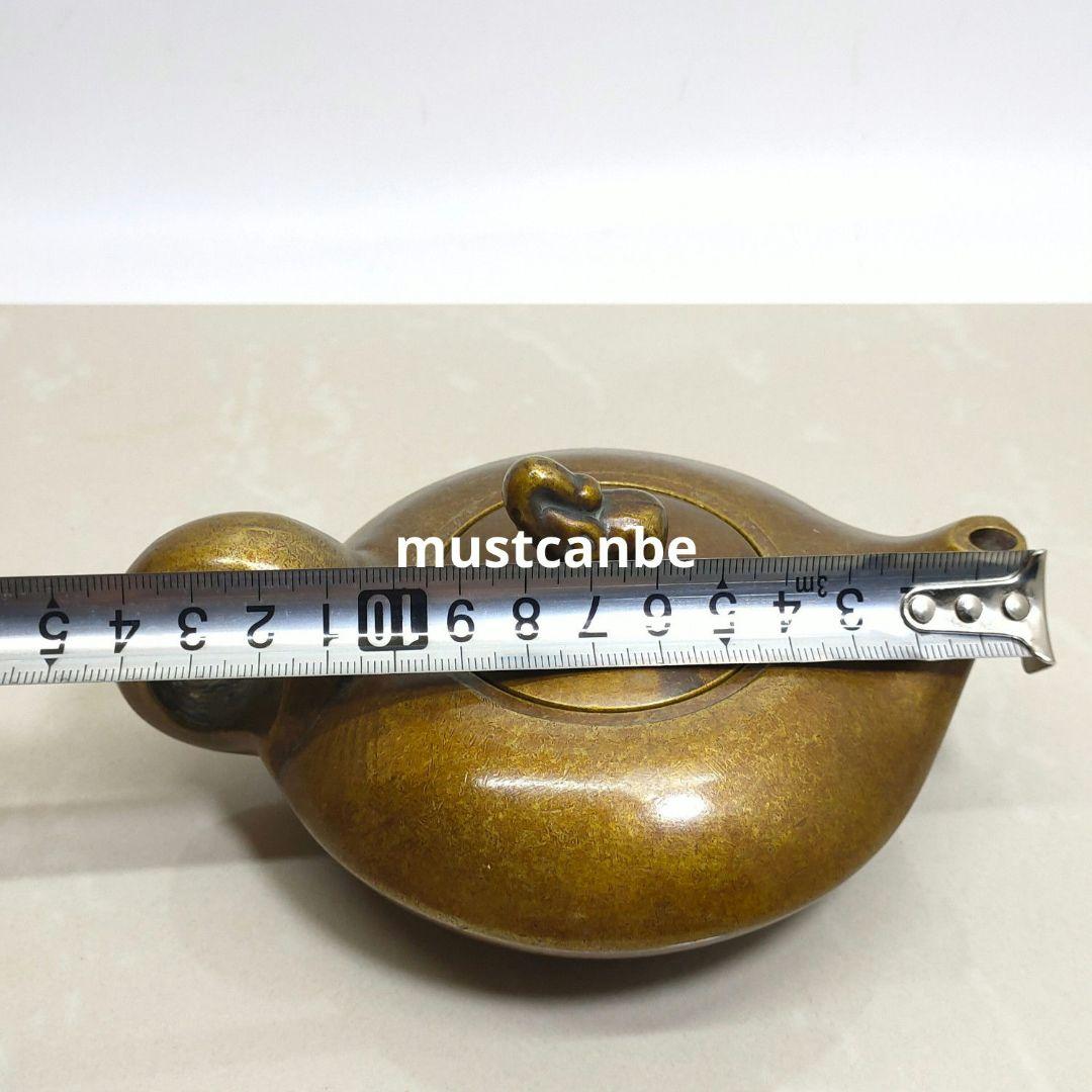 銅器 吉象象茶壺 茶道具 煎茶器 工芸品 置物