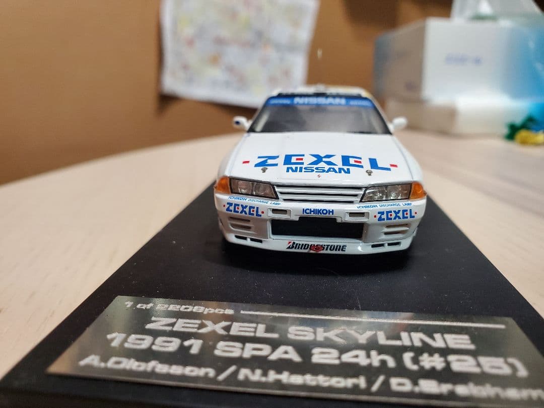 ミニカー ZEXEL SKYLINE 1991 SPA 24h (#25) hpi