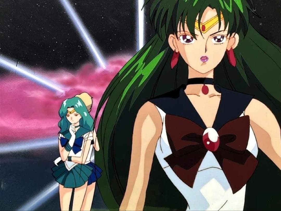 メ*ロ様 美少女戦士セーラームーン セル画 プルートとネプチューン(ウラヌス)