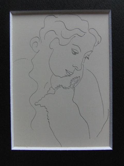 アンリ・マティス(Henri Matisse)、【半横向きのプロフィール】