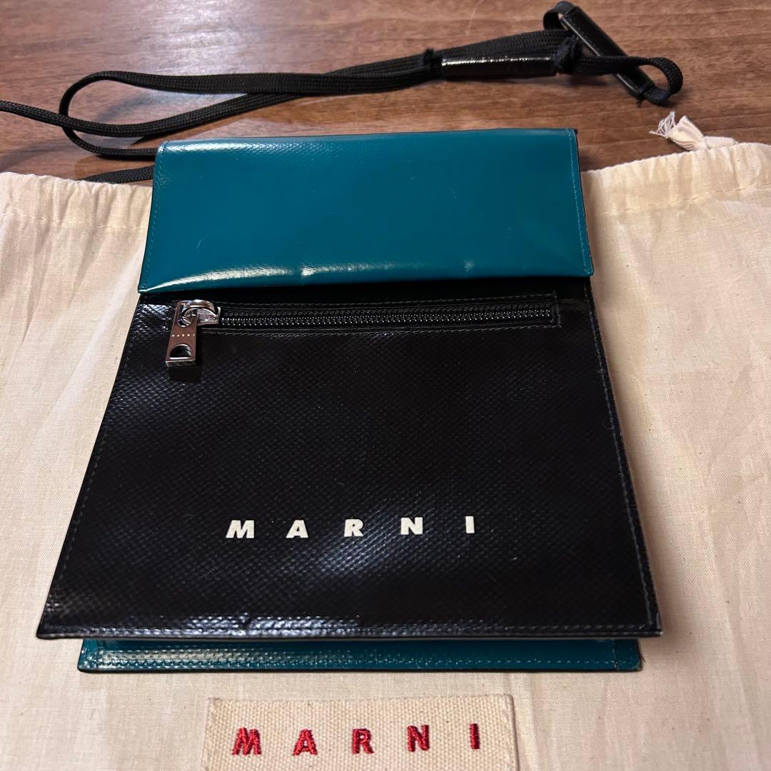 MARNI TRIBECA マルニ トライベッカ ショルダーバッグ 黒緑