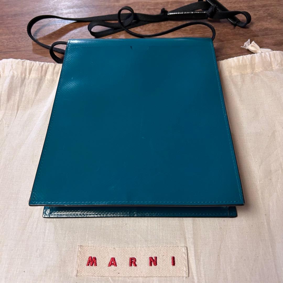 MARNI TRIBECA マルニ トライベッカ ショルダーバッグ 黒緑