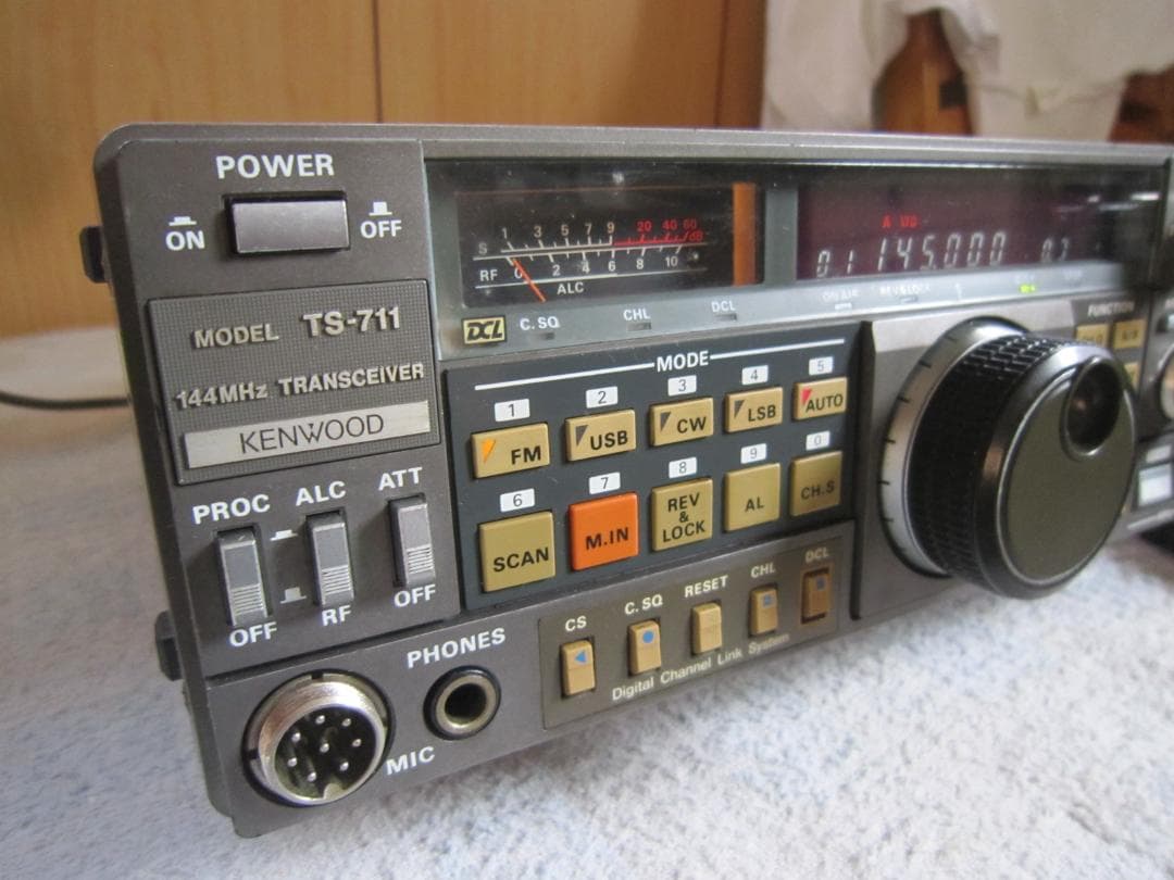 KENWOOD 144MHz トランシーバー TS-711D 25w機　現完動品
