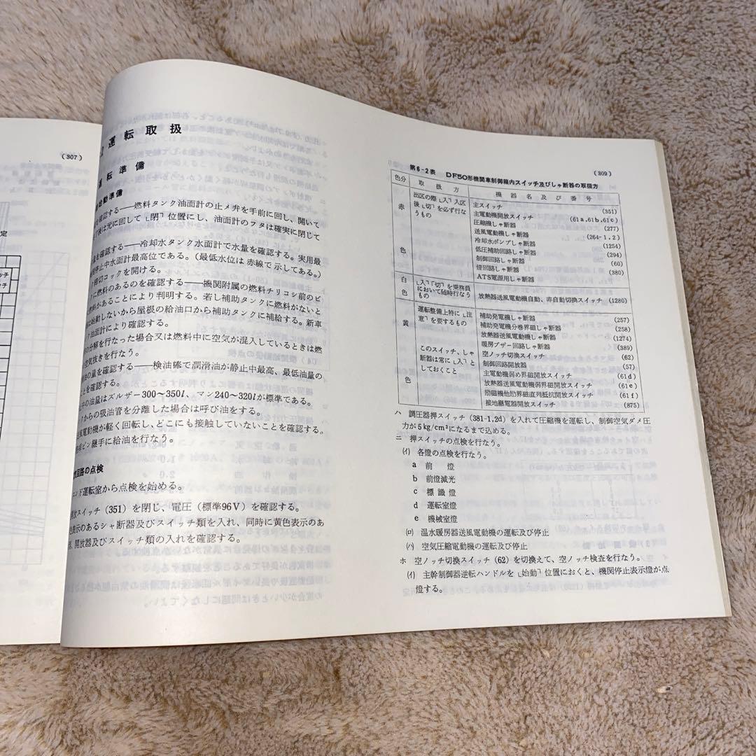 【レア】DF50電気式ディーゼル機関車 マニュアル本　昭和46年改訂第6版発行