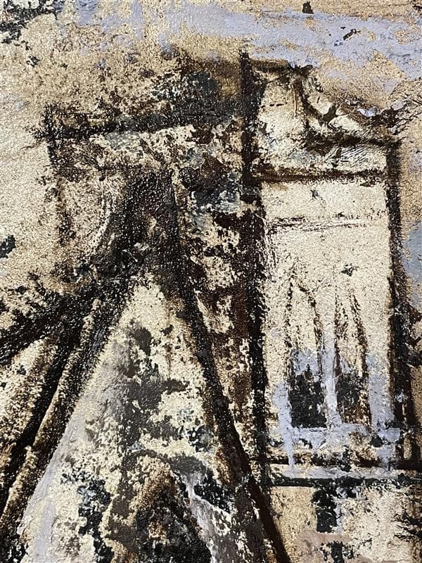 「真作」作者不明　風景画　油彩画　額装　サイン有り　P10号