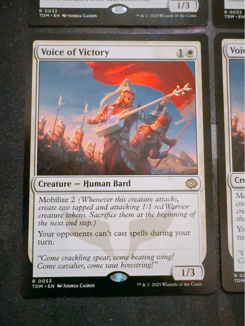 勝利の楽士　英語　4枚セット