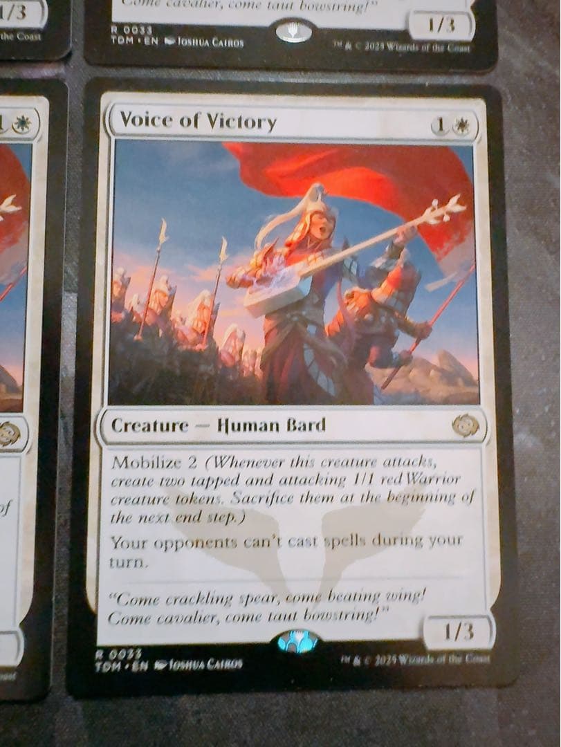 勝利の楽士　英語　4枚セット