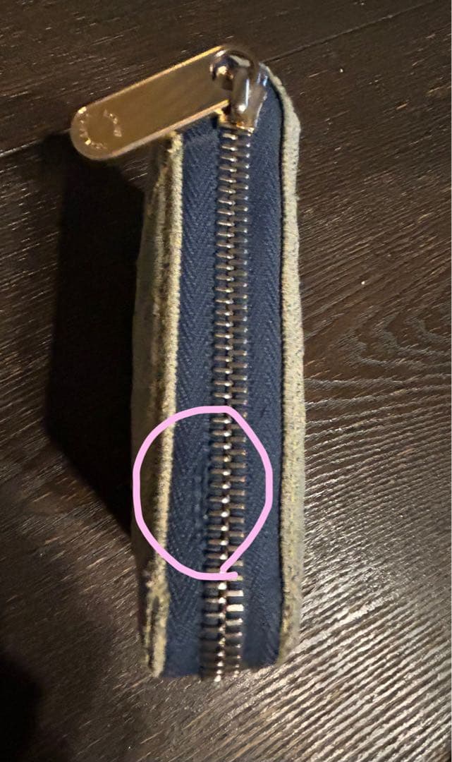 ヴィトン　ルイ・ヴィトン　デニム　財布　ジッピー　二つ折り　LV ジャンク