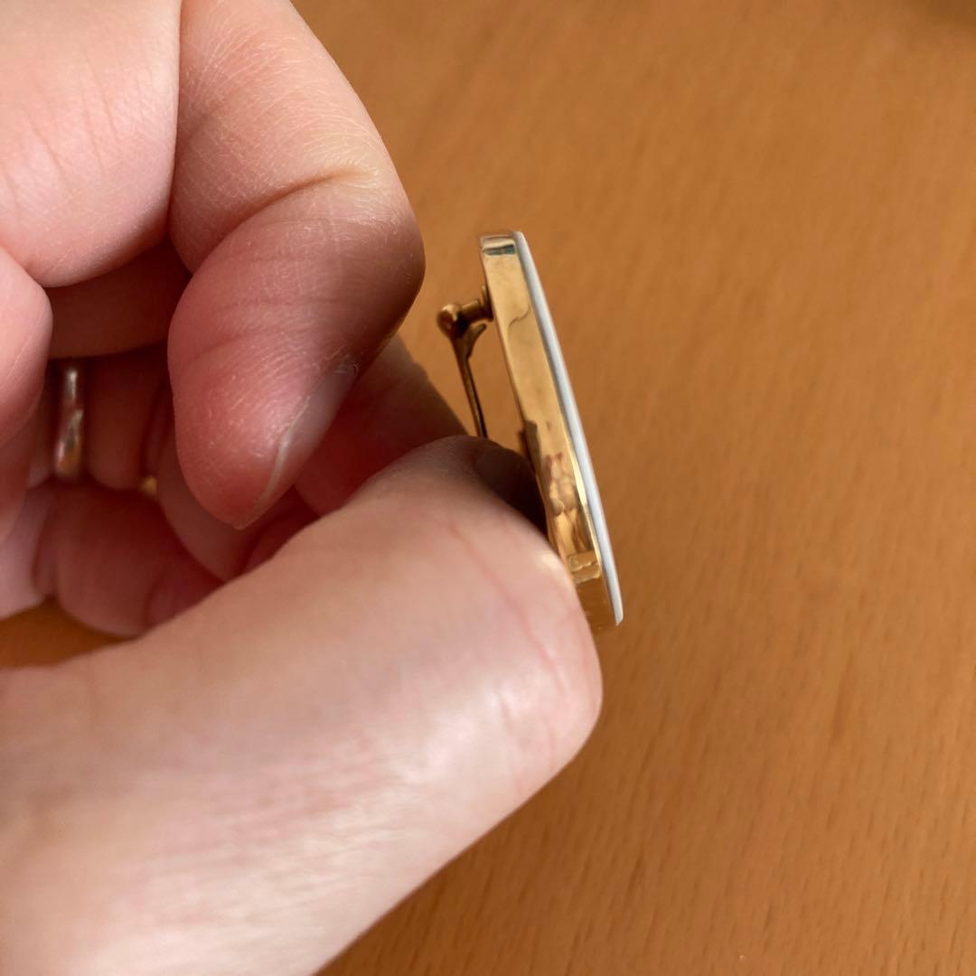 K18 カメオ　少女　ブローチ兼ペンダントトップ