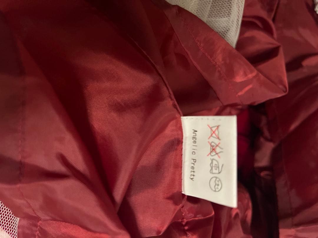 Angelic Pretty　別珍バッスルスカート　エンジ