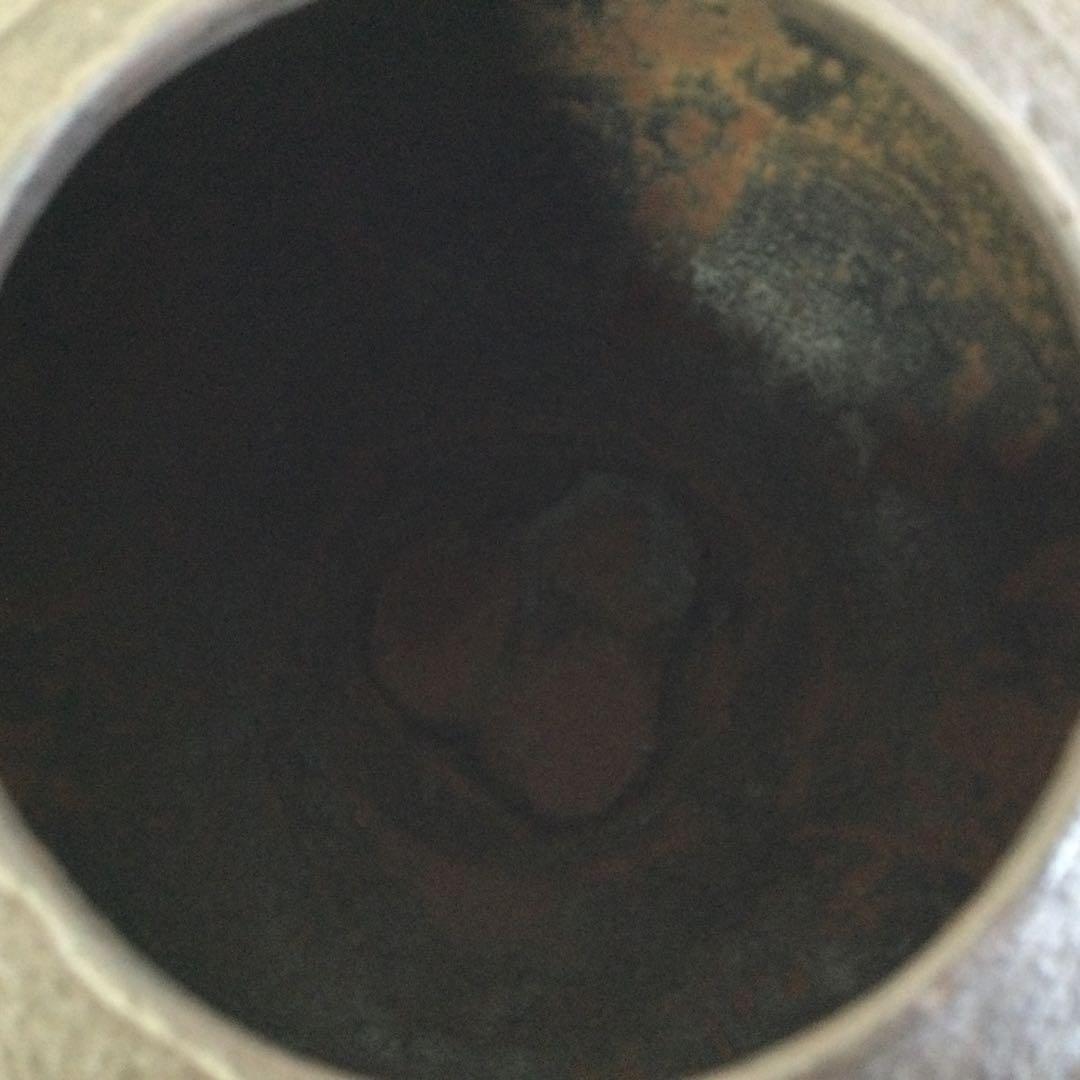 茶釜 万代屋釜 風炉釜 銘有 銅蓋釜環付 茶道具 L301